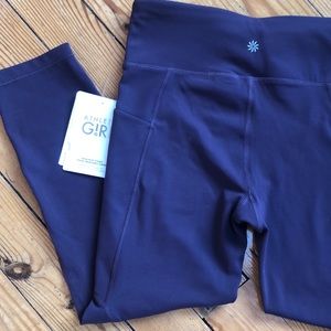 ATHLETA GIRL High Rise Stash Burgundy XXL 16